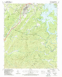 1988 Map of Blue Ridge, GA — High-Res | Pastmaps